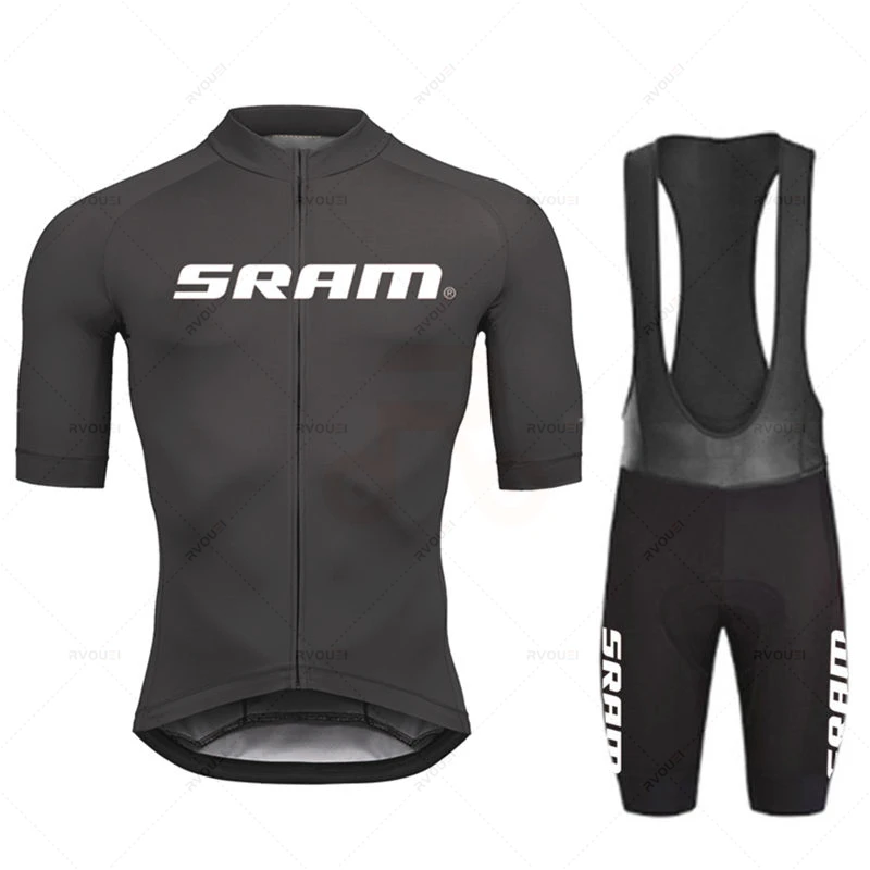Cycling Bib Shorts - 2027 Sram Pro Radtrikot-Sets Herren Trägerhose
